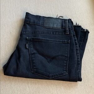 LEVI'S | 710 Super Skinny | Black Raw Hem | Size 29 | New Condition